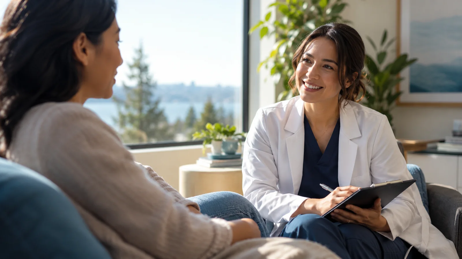 Medical professional in a clinical setting